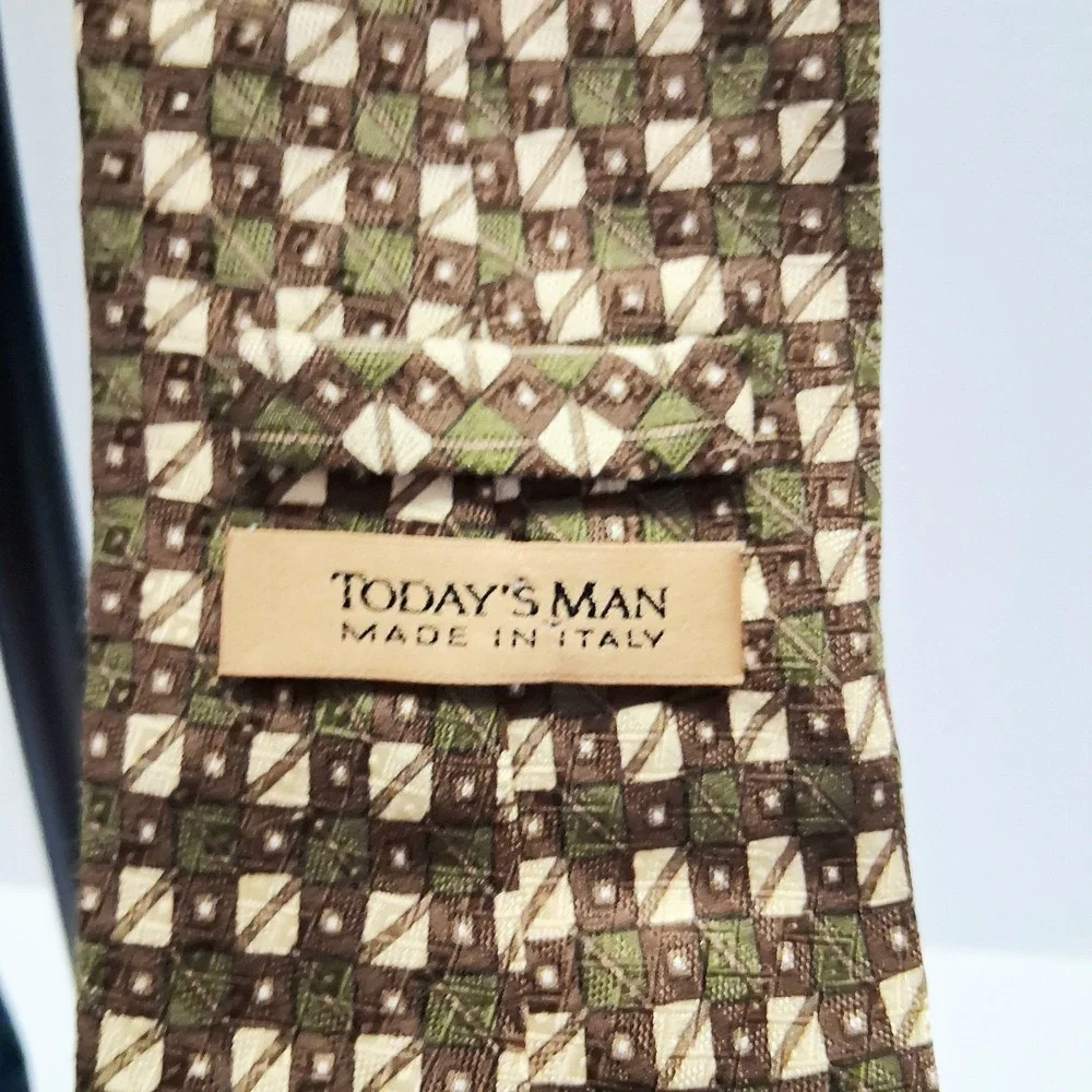 Today's Man Vintage Lot Of Men's Silk Neckties Made In Italy Wide 58-59 In Long